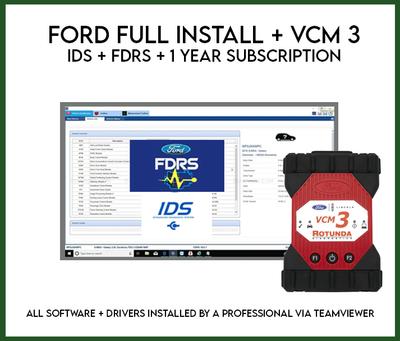 Ford Full Package: Genuine VCM3 + IDS/FDRS + 1 Year Subscription (1996-2026)
