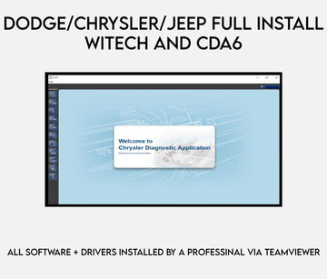 Jeep Dodge chrysler wiTech and CDA6 (2001-2023)