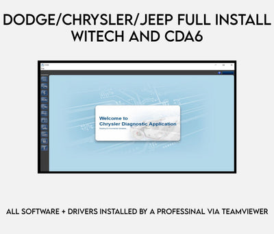 Jeep Dodge chrysler wiTech and CDA6 (2001-2022)