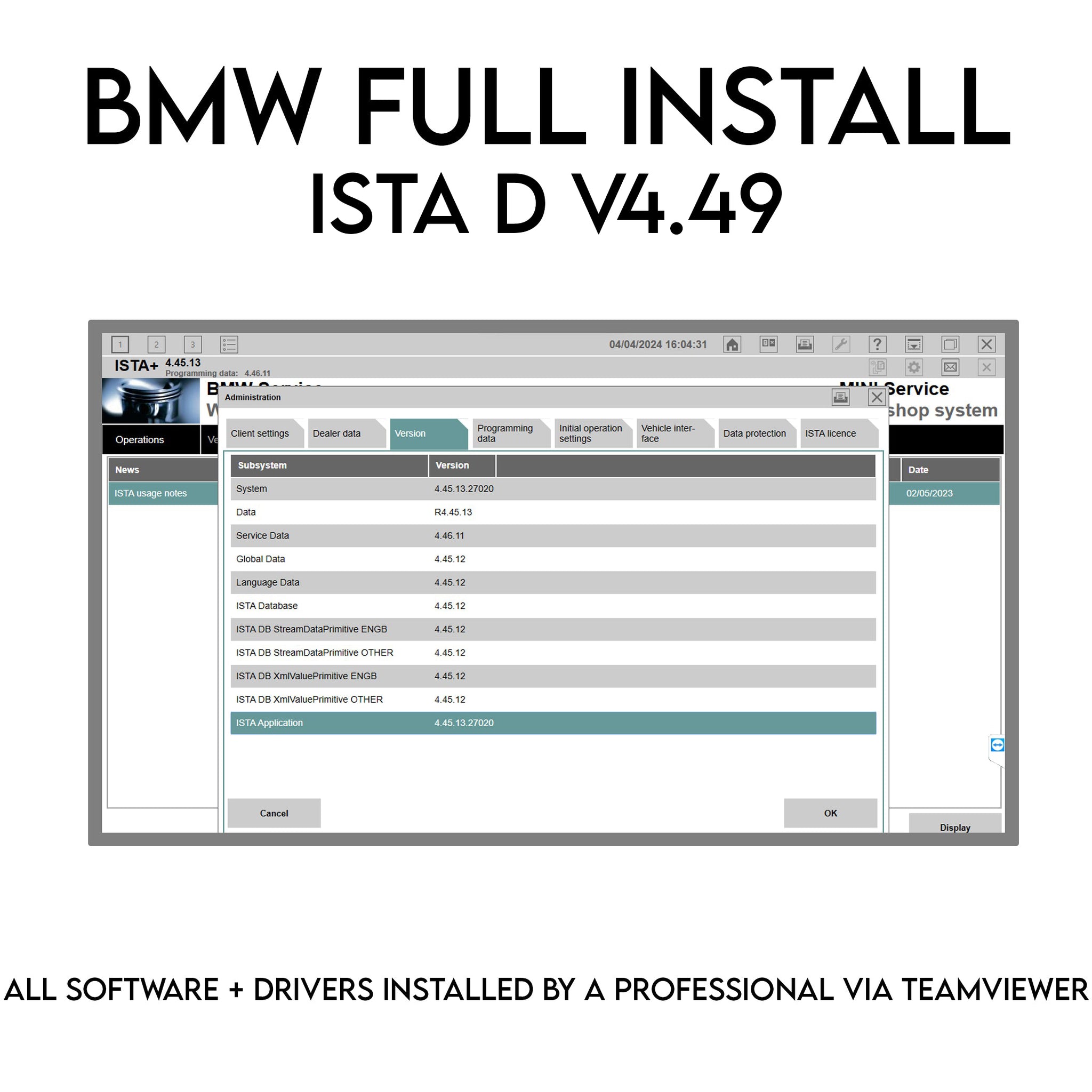 ISTA+ BMW Diagnostic Software – ISTA D Latest