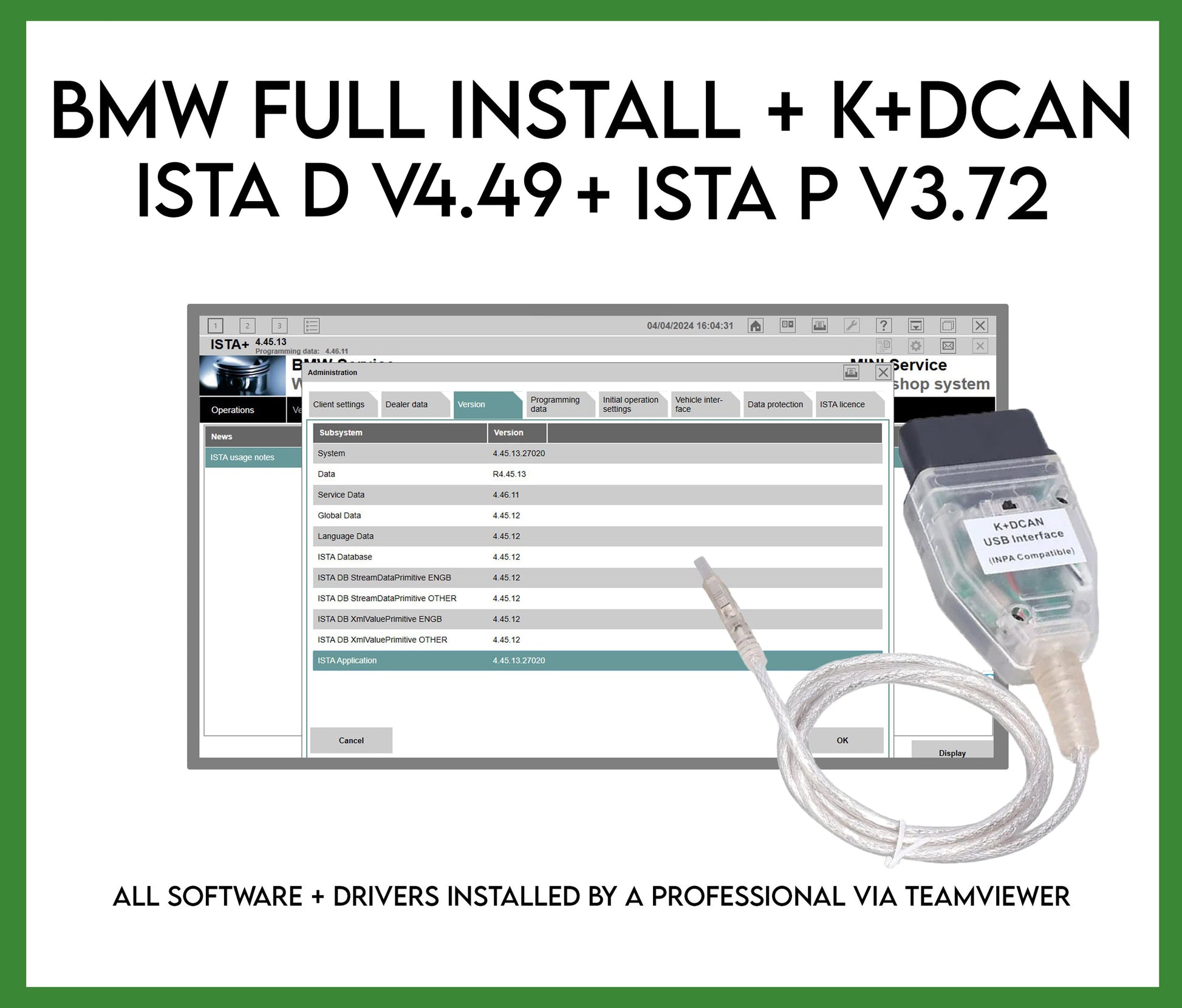 BMW ISTA Diagnostic Software