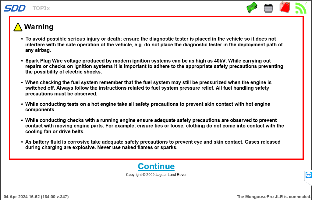 JLR SDD Tool