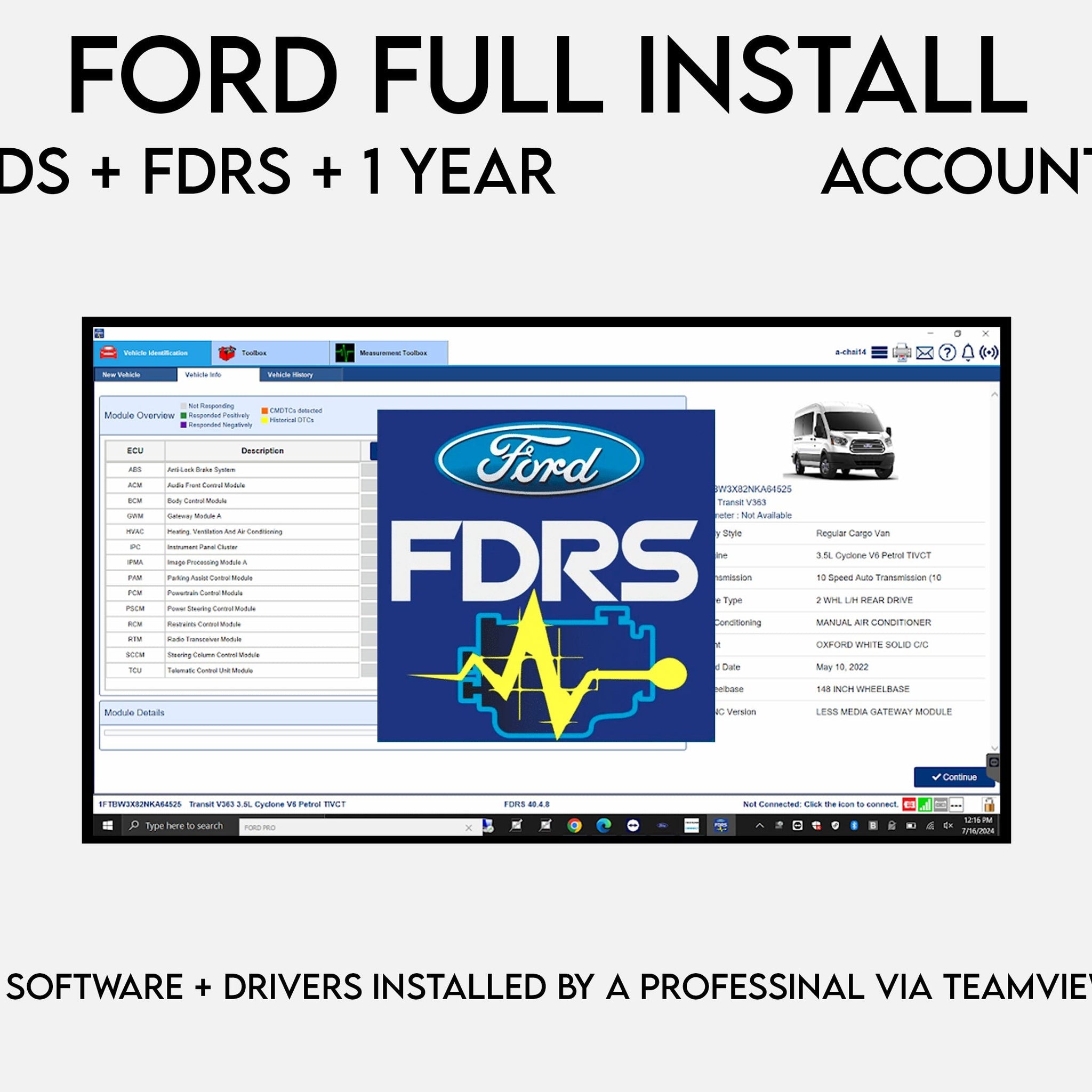 Ford Full Package IDS & FDRS