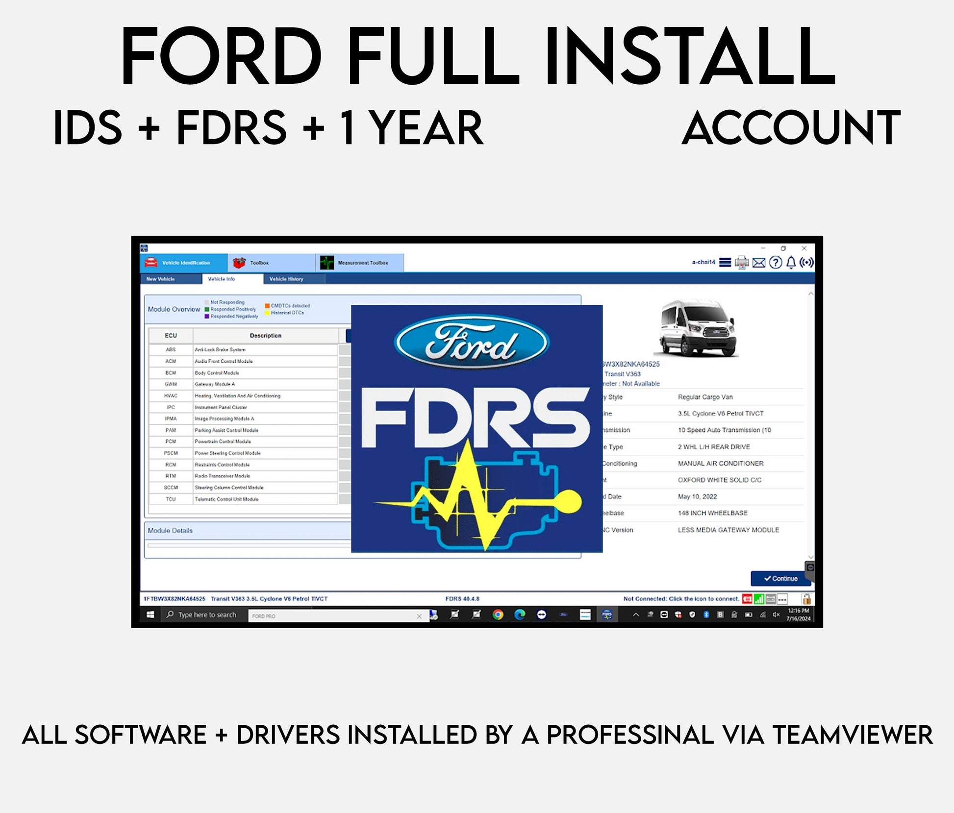 Ford Full Package IDS & FDRS